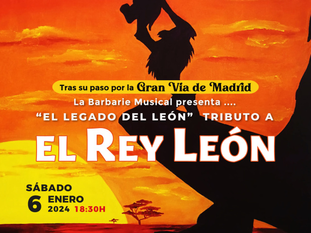 EL MUSICAL DEL REY LEÓN LLEGA A SERRADILLA EL 6 DE ENERO DE 2024