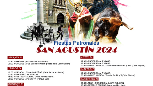 FIESTAS PATRONALES DE SAN AGUSTÍN 2024